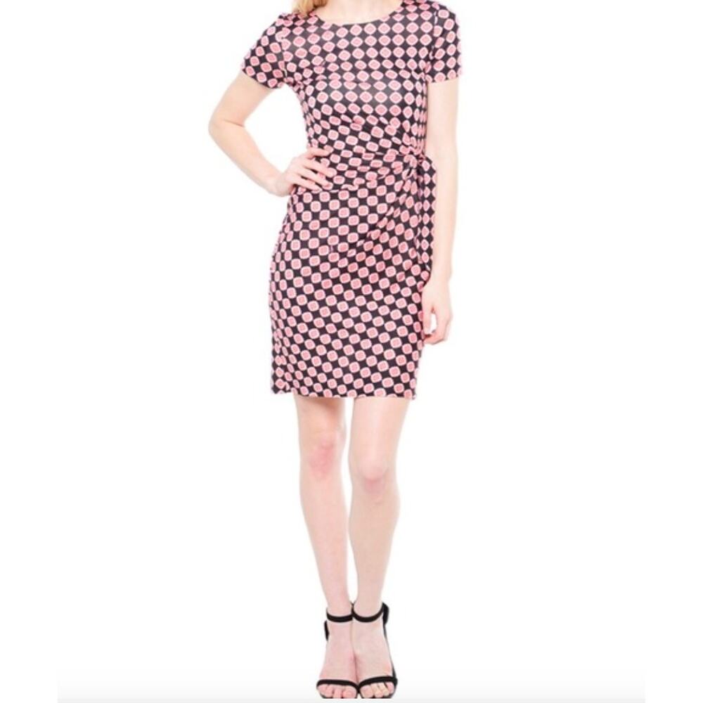 DVF 100% Silk Zoe Wrap Dress Womens 4 Jersey Knit‎ Retro Work Business Casual